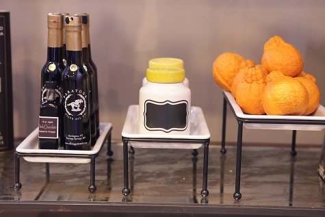 Metal Nesting Stands with Plates - set of 3