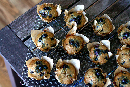 Banana-Blueberry Muffins
