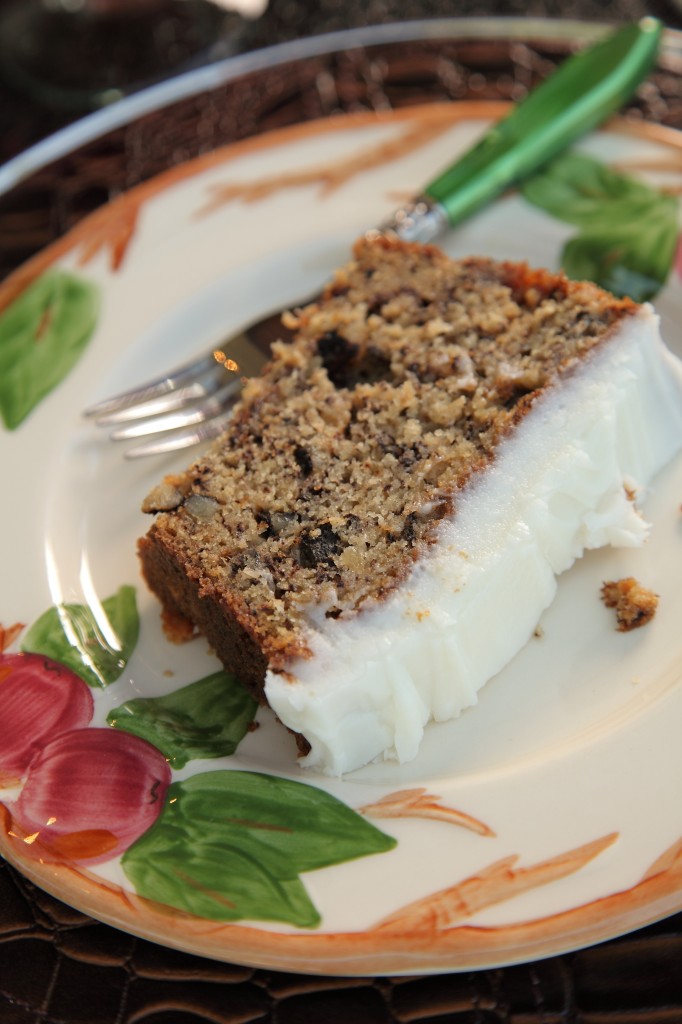 Frosted Banana Nut Bread Recipe